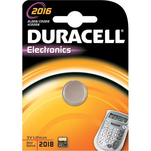 Pila bottone al litio Duracell 3V DL2016