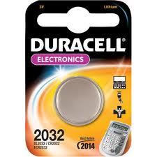 Pila bottone al litio Duracell 3V DL2032