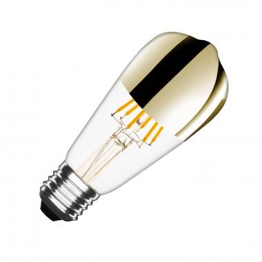 Lampadina LED E27 Regolabile Filamento Gold Reflect Big Lemon ST64 7.5W
