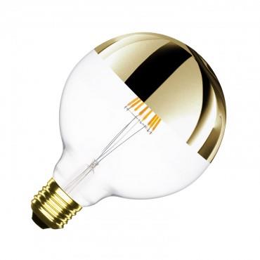 Lampadina LED E27 Regolabile Filamento Gold Reflect Supreme G125 6W
