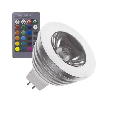 Lampadina LED GU5.3 MR16 220V AC RGB 60º 3W