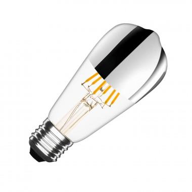 Lampadina LED E27 Regolabile Filamento Chrome Reflect Big Lemon ST64 7.5W